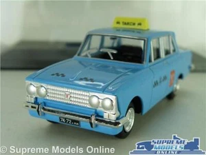 MOSKVITCH 408 TAXI MODEL CAR ST PETERSBURG 1964 BLUE 1:43 SCALE LEO + CASE K8 - Picture 1 of 4