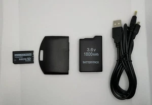 Sony PSP 1000 1001 Revival Kit Battery, Charger, Cover, SD Adapter - Picture 1 of 6