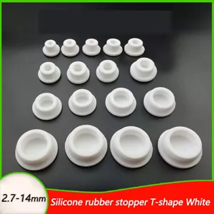 Spina foro polvere spina silicone gomma con calibro foro 6,8-201,5 mm bianco flessibile - Foto 1 di 11