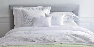 NWT NEW Yves Delorme Etrebleu Queen flat sheet 94 x 116" - Picture 1 of 12
