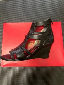 Carlos Santana cuero negro US talla 7 - Imagen 1 de 5