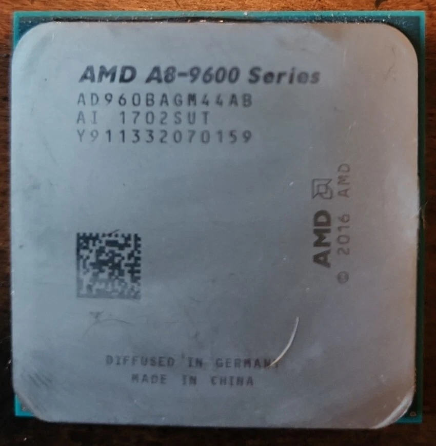 7th Gen AMD PRO A8-9600 APU 3.1 GHz (Turbo 3.4 GHz) Socket AM4 CPU AD960BAGM44AB - Image 1 of 1