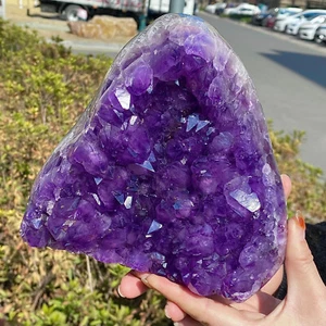 6.55LB Natural Brazilian amethyst cave ornaments, gathering energy and wealth - Picture 1 of 14