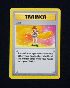 Pokémon Trainer Lass Shadowless 75/102 - Picture 1 of 9