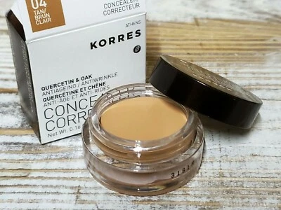 Corrector de quercetina y roble KORRES - # 04 BRONCEADO - 0,16 oz nuevo en caja  Foto 1 de 3