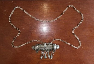 Antique Yemen Ethnic Silver Bedouin Hirz Prayer Box Amulet Primitive Bohemian  - Picture 1 of 7