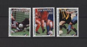 S42504 San Marino MNH 1998 Camp. Worldwide Football Mens Booklet 3v