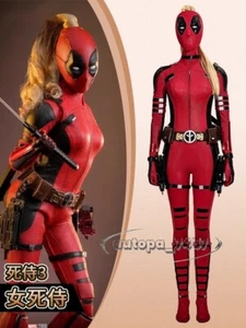 Deadpool 3 Lady Deadpool Wanda Wilson Cosplay Kostüm Geschenk Halloween Outfit Requisiten - Bild 1 von 21