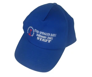 Gorra de béisbol Star Spangled Rails Baltimore STAFF 2003 azul bordada - Imagen 1 de 6