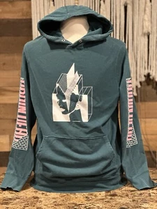 BRAIN DEAD Gral ""Circle The Drain"" grüner Hoodie mit 2-Ärmel-Grafik Größe Large - Bild 1 von 8