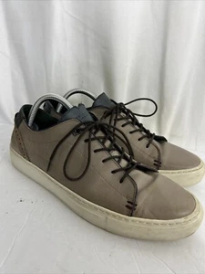 Ted Baker Mens 11 KIING Leather Light Brown Lace Up Sneaker - Picture 1 of 18