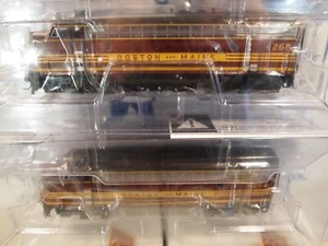 BROADWAY LIMITED 8200+8201 F7a+F7a BOSTON & MAINE MAROON  w/SOUND FOR DC+DCC - Picture 1 of 3