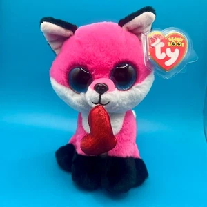 TY Beanie Boos - PARFAIT the Valentine's Fox (Glitter Eyes) (6 inch) - Picture 1 of 1