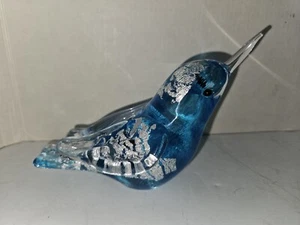 HTF Langham England Paul Miller firmato 5" vetro artistico fatto a mano colibrì - Foto 1 di 7