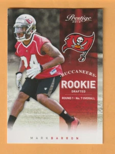 Mark Barron Tampa Bay Buccaneers 2012 Prestige #262 RC Alabama Crimson Tide - Picture 1 of 2