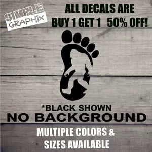 Big Foot Decal, Sasquatch JDM Decal for Car, Windows, Outdoors, Phone, Computer! - Picture 1 of 6