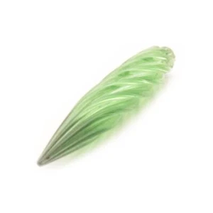 Vintage Bohemian German twisted green art glass calligraphy dip ink pen nib - Picture 1 of 3