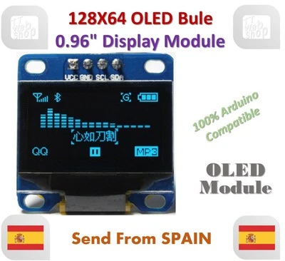 OLED Display 128X64 OLED LCD LED Display Module For Arduino I2C IIC SPI Serial - Imagen 1 de 4