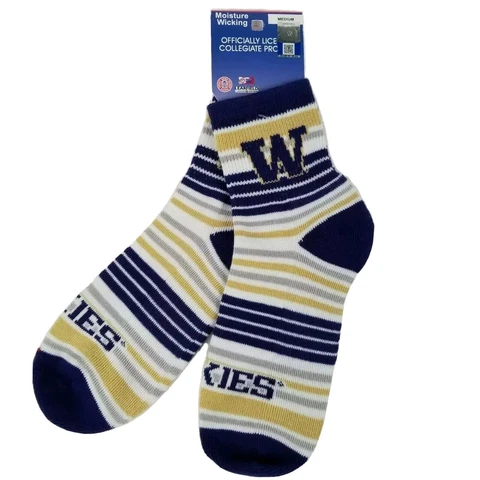 University of Washington NFL 1 Pair Moisture Wicking Socks Size M NWT Cover