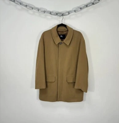 Burberry Men’s Classic Luxury Nova Check Wool Cashmere Coat M - Image 1 of 4