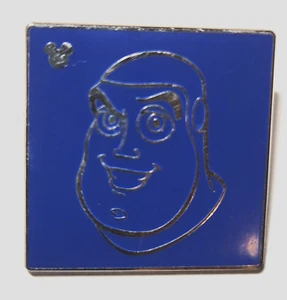 DISNEY PARKS - DISNEY / PIXAR - BUZZ - BLUE & SILVER - HIDDEN MICKEY PIN - 5 / 5 - Picture 1 of 2