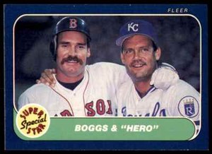 1986 Fleer Wade Boggs/George Brett Baseball Cards #634