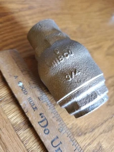 Válvula de retención Nibco latón 3/4" sudor a 3/4" sudor 250 CWP - Imagen 1 de 4