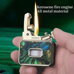 Honest Retro Mini Metal Kerosene Windproof Cigarette Lighter Exquisite Gifts - Picture 1 of 24