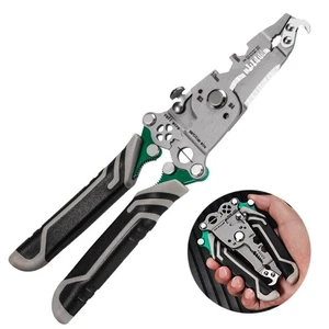 Alloy Steel Wire Stripping Pliers Foldable Pincers Electrician - Picture 1 of 11
