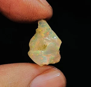 7.40 Ct Natural Ethiopian Opal Multi Fire Oil Rough AAA Quality Loose Gemstone - Picture 1 of 4