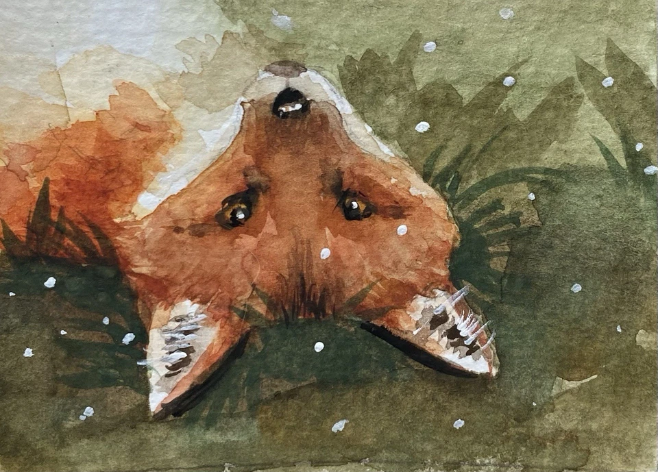 ACEO Original Mixed Media Painting Art - Image 1 of 1