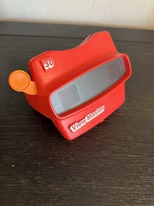 Vintage View Master 3D Viewer Red Classic Toy Slide Viewer Orange Handle USA - Picture 1 of 7