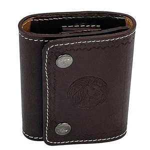 Cow Leather Cartridge Pouch 22 cal. Rifle Cartridge Holder 16 Round Ammo Wallet - Picture 1 of 15