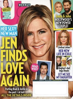Us July 16 2018 Jennifer Aniston John Krasinski Lindsay Lohan Wayne Gretzky - Image 1 of 3