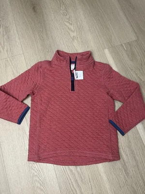 Pullover acolchado Crewcuts media cremallera talla XS 4-5 niñas niños niños J Crew Foto 1 de 3
