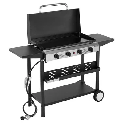 4-Burner Flat Top Gas Griddle Cooking Station Propane Outdoor Barbecue Backyard - Image 1 of 4