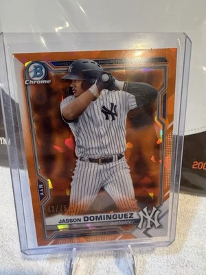 2021 Bowman Chrome Prospects Jasson Dominguez #BCP-213 /75 - Image 1 of 3