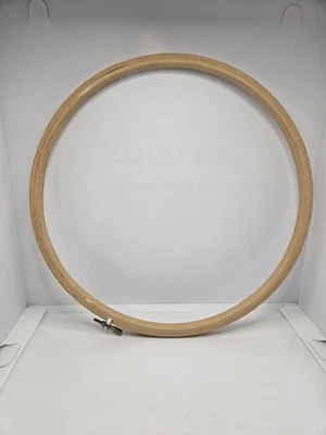 Vintage Wooden Embroidery 10 Inch Hoop Unlined Made in Taiwan R.O.C. NEW - Image 1 of 4