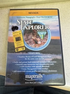Carte topographique interactive Maptrails CD ROM Nevada State Explorer - Photo 1/5