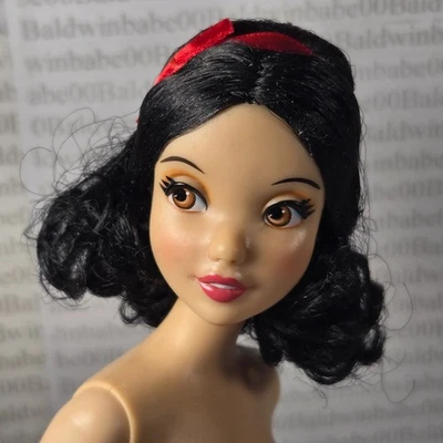 H15 ~ NUDE 11.5" RAVEN BROWN EYES DISNEY SNOW WHITE FASHION DOLL FOR OOAK - Image 1 of 4