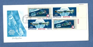 APOLLO SOYUZ LAUNCH FDC JUL 15,1975 KSC ARTMASTER SPACE COVER  NASA - Picture 1 of 1