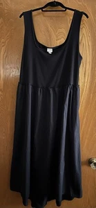 Vestido sin mangas de ballet talla grande para mujer - Un nuevo día negro XXL alto bajo - Imagen 1 de 9