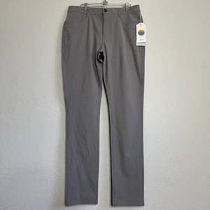 New Men’s Vuori Meta Pant Athletic Slim 34” Mocha V430-L Size 32 $128 - Picture 1 of 7