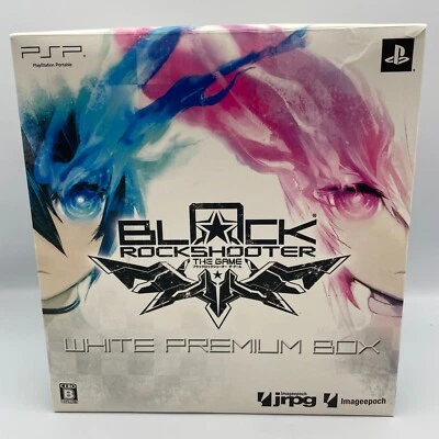 Black Rock Shooter Limited PSP White Premium Box with figma Figure Japan Import - Image 1 of 4