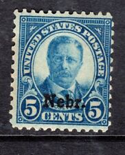 U.S.A.  #674 1929 5 Cent Roosevelt Nebraska   Deep Blue  F MNH SCV $30