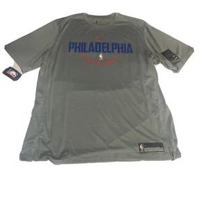 Philadelphia 76ers Sixers Shooting Shirt Gray Men’s Nike Dri-Fit XXL (A871) - Picture 1 of 5