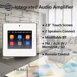 Integrated Bluetooth Audio Amplifier Touch Screen Media Player FM/USB/SD Player - Picture 1 of 10