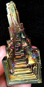 138g WOW! New RARE RAINBOW Bismuth Specimen-Mineral Gemstone UNIQUE ip1283 - Picture 1 of 12
