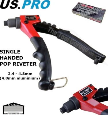 US PRO Tools Single Hand Riveter Pop Rivet Gun NEW 5417 - Image 1 of 3