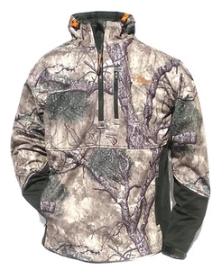 Cabela's Men's Mountain Mimicry 1/4 Zip Wind Waterproof Hooded Hunting Jacket - Picture 1 of 6